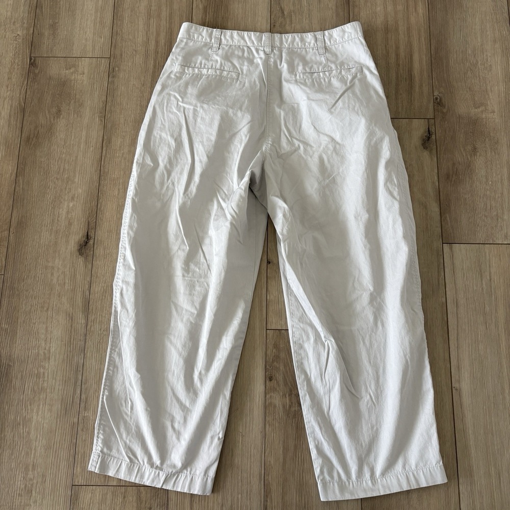 Uniqlo Mens 32 x 26 Cropped Pleated Straight Leg Pants Lightweight - Picture 9 of 10